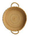Natural Elephant Grass Tray with Handles