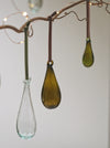 Blown Glass Teardrop Decorations