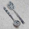 Splatterware Enamel Large Slotted Spoons - The Botanical Candle Co.