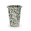 Green & Cream Splatterware Enamel