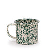 Green & Cream Splatterware Enamel