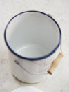 Enamel Compost Kitchen Caddy - The Botanical Candle Co.