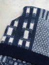 Blue Ikat Lambswool Hot Water Bottle - The Botanical Candle Co.