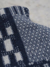 Blue Ikat Lambswool Hot Water Bottle - The Botanical Candle Co.
