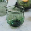 Green Smoke Flared Drinking Glass
