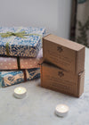 Gift Wrapped Duo of Tealights - The Botanical Candle Co.
