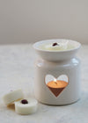 White Heart Wax Melt Warmer
