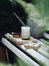 Etched Glass Summer Candles