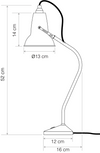 Anglepoise Original 1227 Mini Table Lamp National Trust Edition - The Botanical Candle Co.