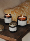Lavender & Petitgrain Scented Soy Candles in Amber Jars - The Botanical Candle Co.