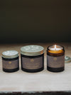 French Lavender & Marjoram Soy Candles in Amber Jars - The Botanical Candle Co.