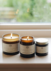 Greenhouse Scented Soy Candles in Amber Jars - The Botanical Candle Co.