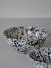 Navy & Cream Splatterware Enamel - The Botanical Candle Co.