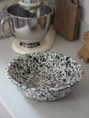 Navy & Cream Splatterware Enamel - The Botanical Candle Co.