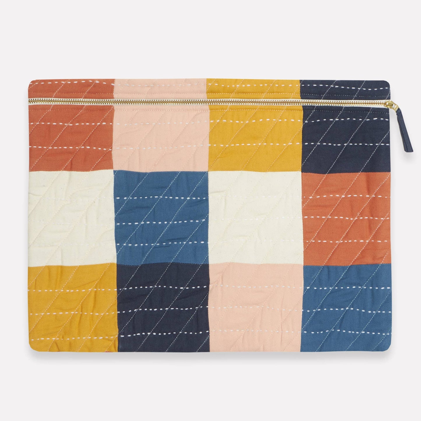 Checkered Laptop Sleeve - Cobalt - The Botanical Candle Co.