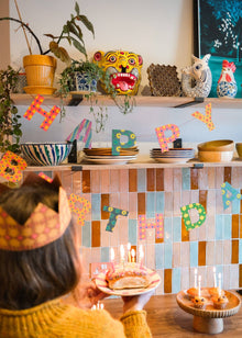  Happy Birthday Garland - Bright Colours
