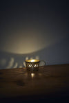 Candle Cup with Cutwork