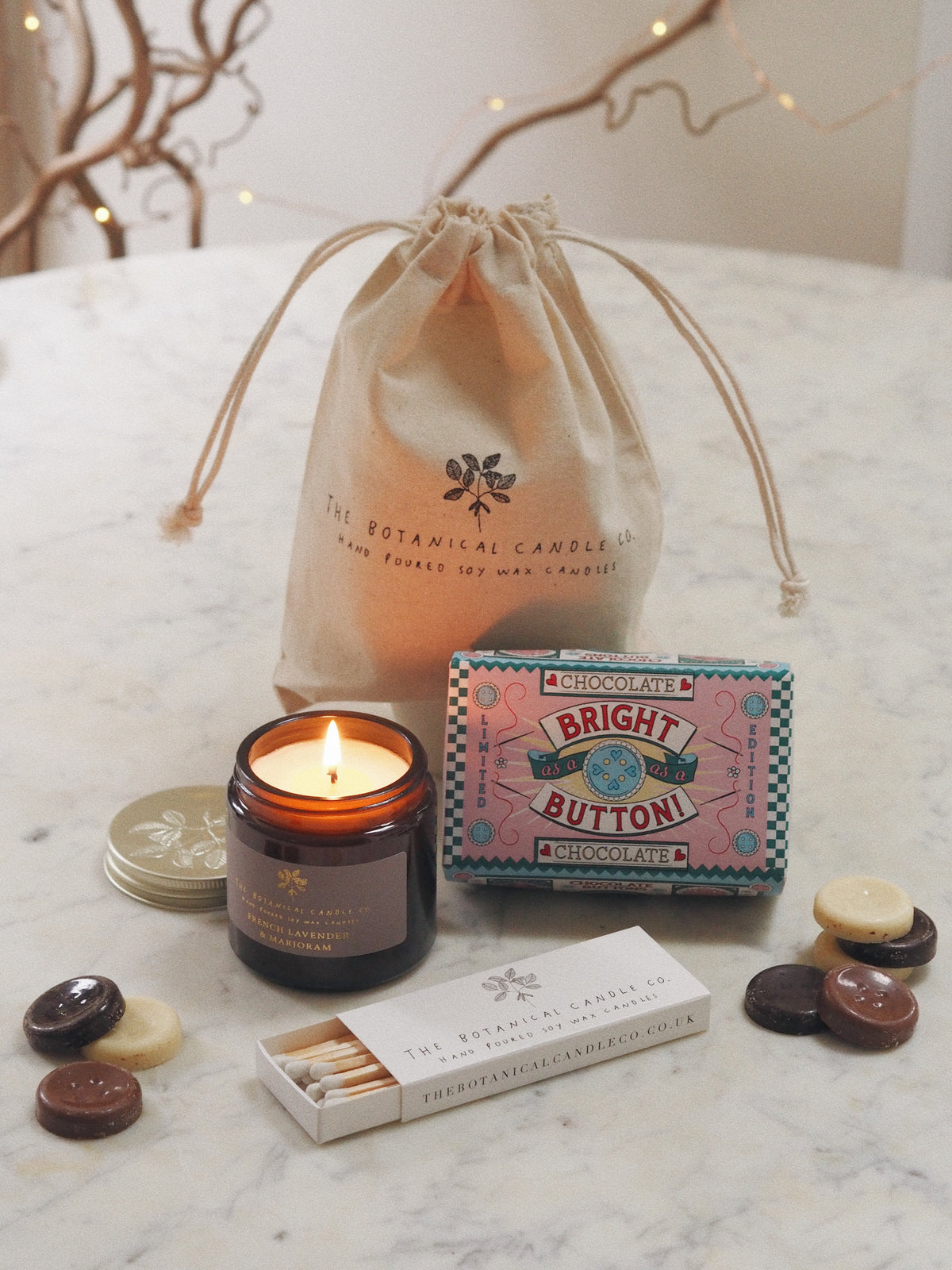 The Button Bag - The Botanical Candle Co.
