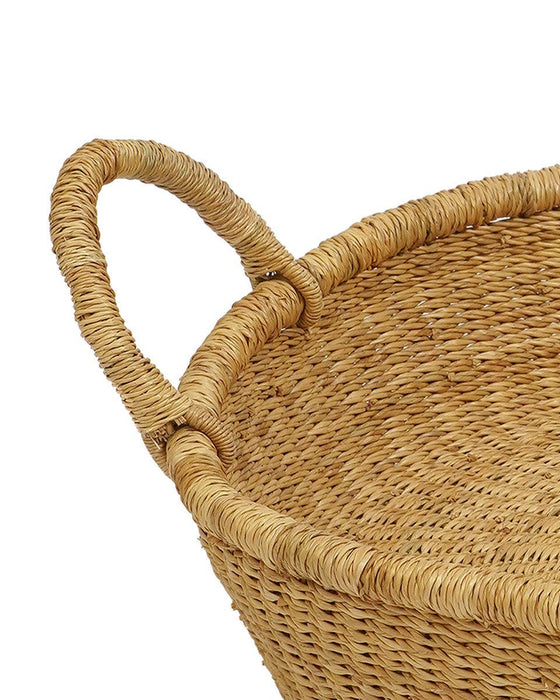 Natural Elephant Grass Tray with Handles