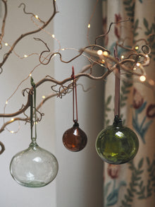  Blown Glass Boules Handmade Baubles Decorations