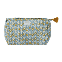  Toiletries Pouch With Indian Flowers Isha Blue