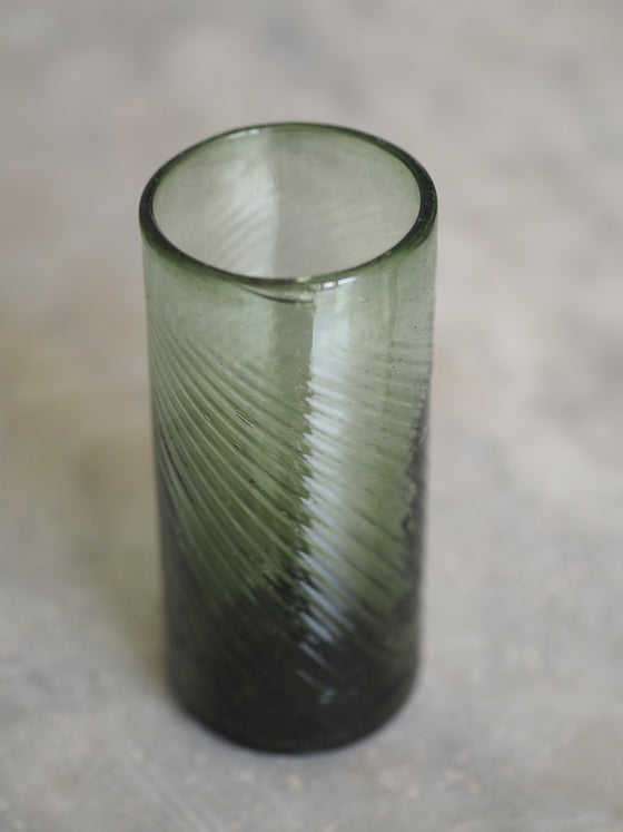 Green Smoke Iced Tea Glass by La Soufflerie - The Botanical Candle Co.