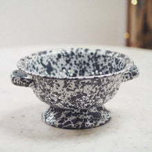  Grey & White Splatterware Enamel Small Colander - The Botanical Candle Co.