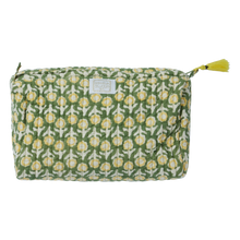  Toiletries Pouch With Indian Flowers Isha Green