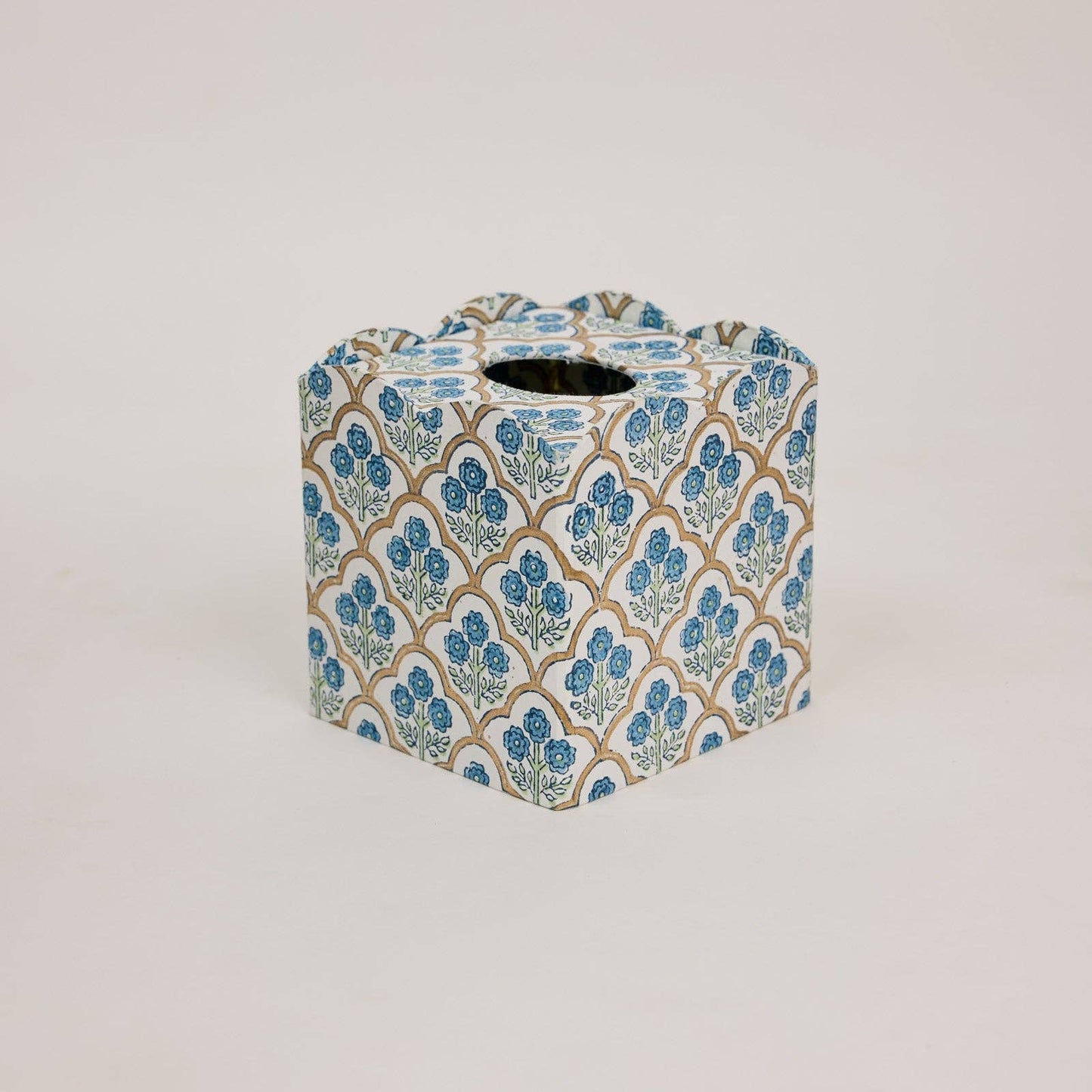 Block Printed Tissue Box - The Botanical Candle Co.