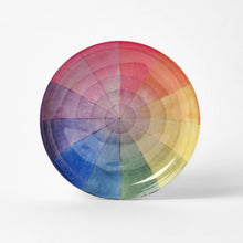  Round Enamel Tray - Vintage Colour Wheel