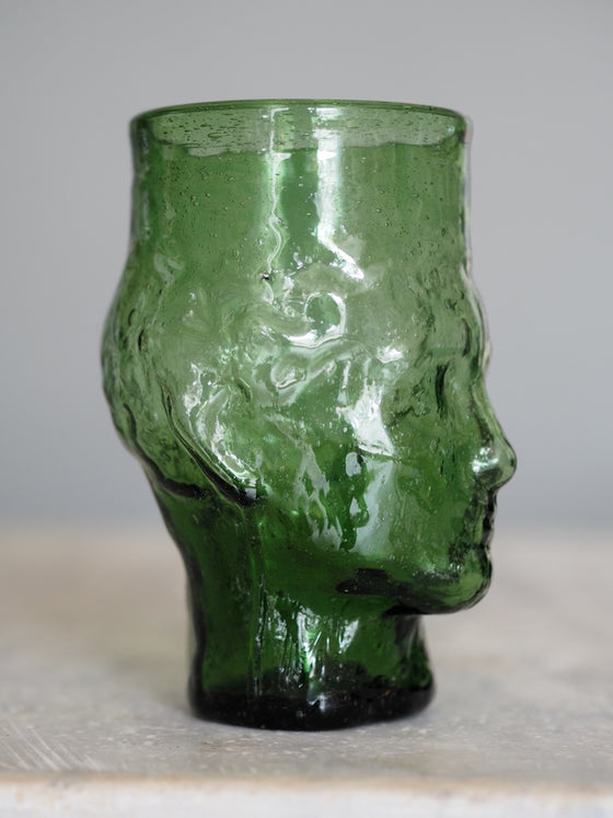 Large Green Head Vase by La Soufflerie - The Botanical Candle Co.