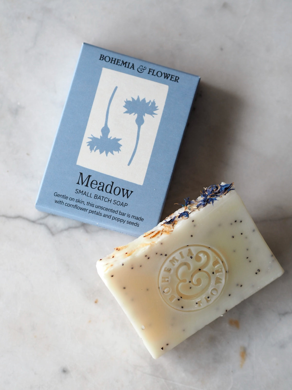 Meadow Bar Soap - Cornflower & Poppy Seed - The Botanical Candle Co.