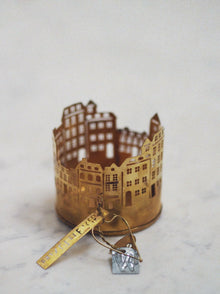  Brass Townhouse Tealight Holder