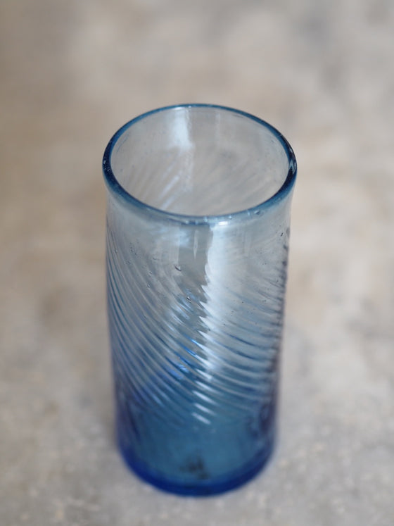 Blue Iced Tea Glass by La Soufflerie - The Botanical Candle Co.