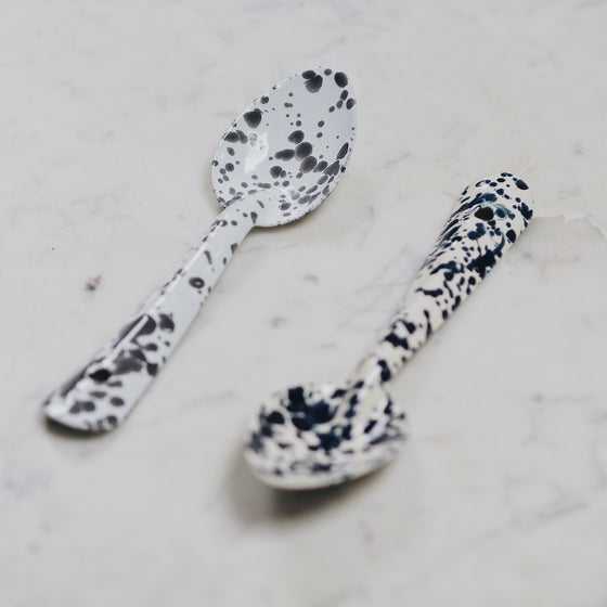 Splatterware Enamel Small Spoons - The Botanical Candle Co.