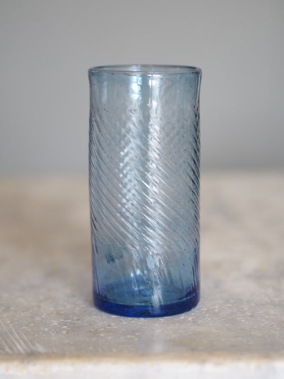 Blue Iced Tea Glass by La Soufflerie - The Botanical Candle Co.
