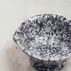 Grey & White Splatterware Enamel Small Colander