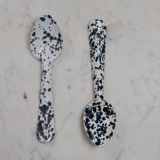 Splatterware Enamel Small Spoons - The Botanical Candle Co.