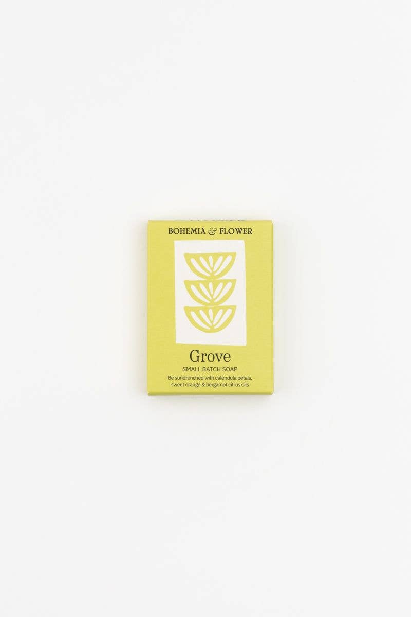 Grove Bar Soap - Spanish Orange, Bergamot & Calendula - The Botanical Candle Co.