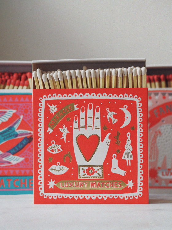 The Printed Peanut Letterpress Matches - The Botanical Candle Co.