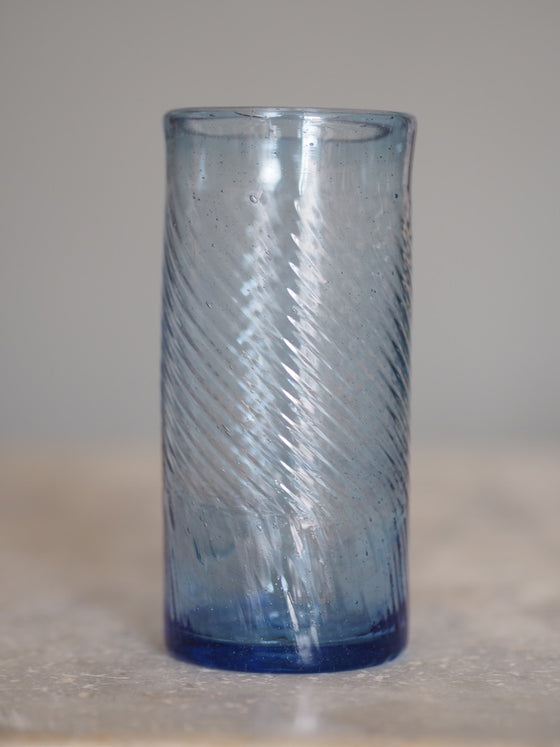 Blue Iced Tea Glass by La Soufflerie - The Botanical Candle Co.