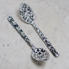Splatterware Enamel Large Slotted Spoons