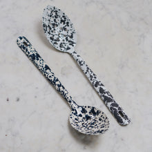  Splatterware Enamel Large Slotted Spoons - The Botanical Candle Co.