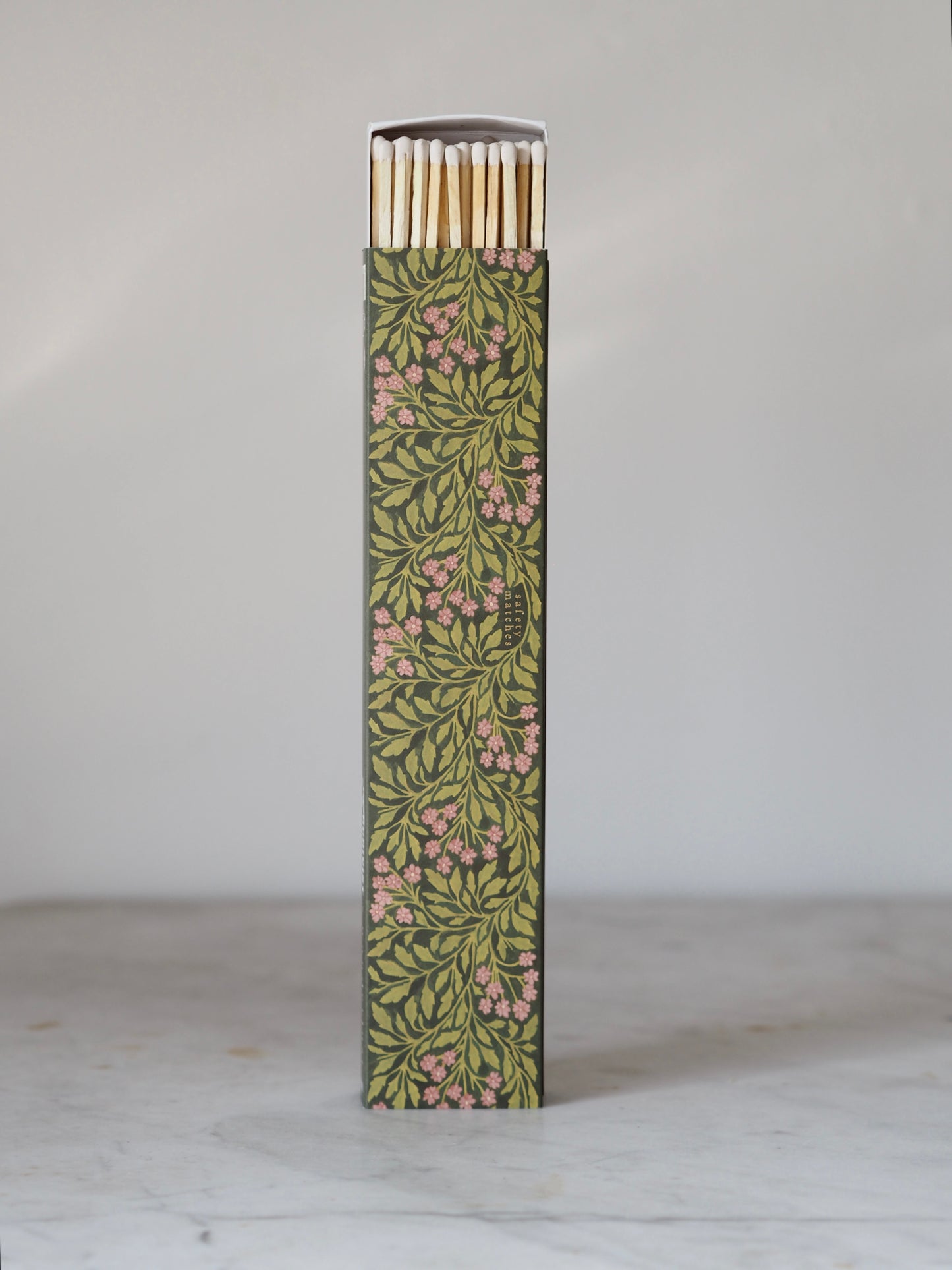 Wanderlust Paper Co. Green Floral Extra-long Matches - The Botanical Candle Co.