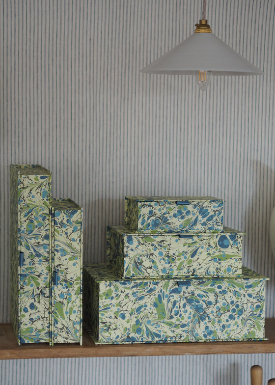 Harris & Jones Boxes in Botanical Blue