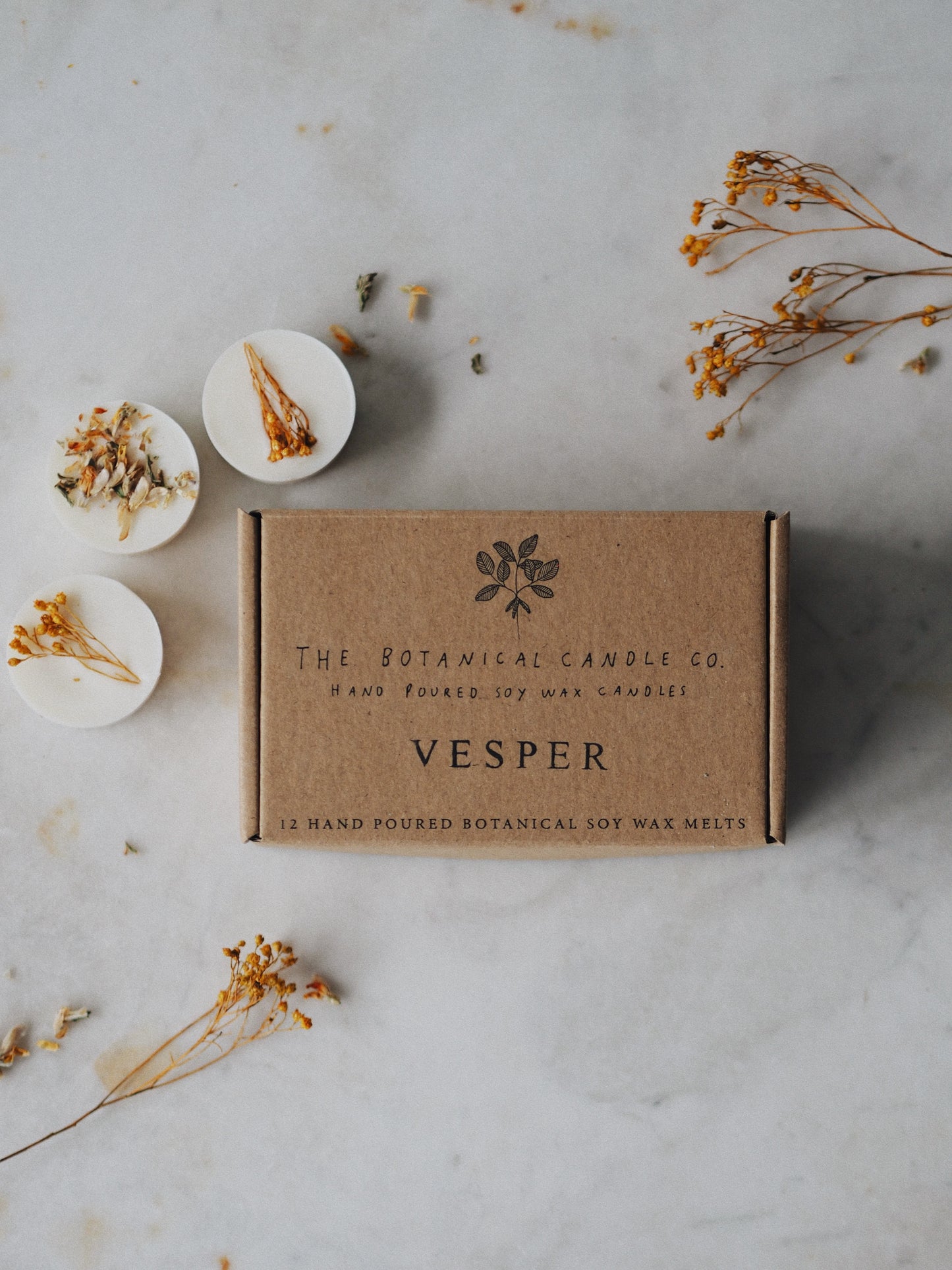 12 Vesper Scented Botanical Soy Wax Melts - The Botanical Candle Co.