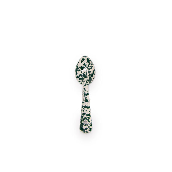 Green & Cream Splatterware Enamel
