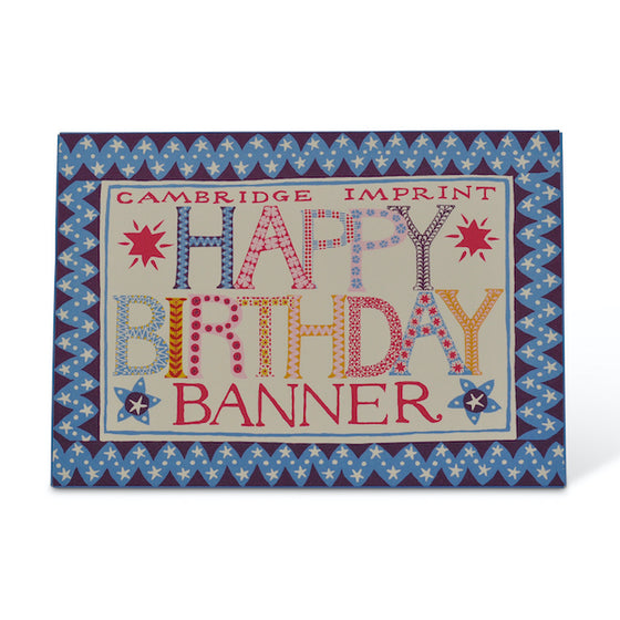 Cambridge Imprint Birthday Banner - The Botanical Candle Co.