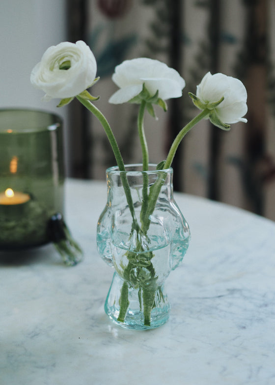 Clear Angelo Head Glass by La Soufflerie