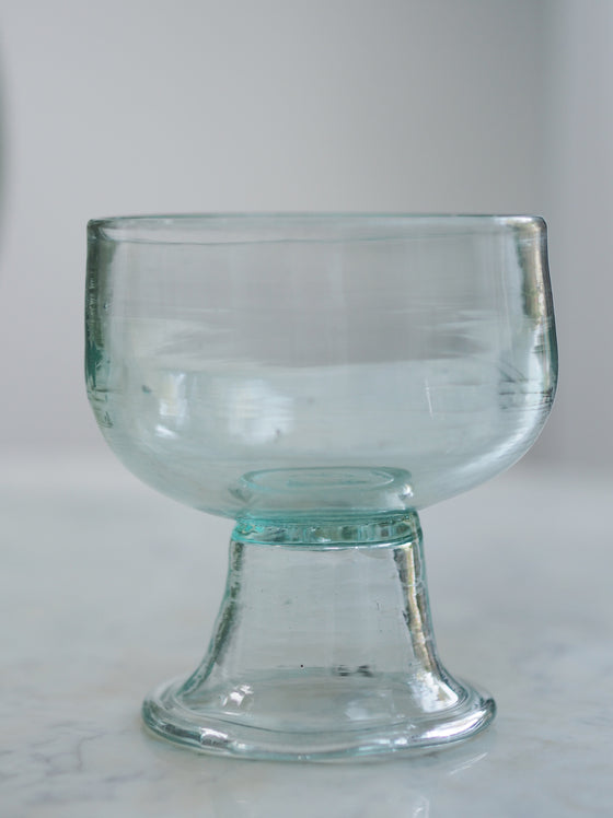 Large Chalice Glass/Footed Bowl by La Soufflerie